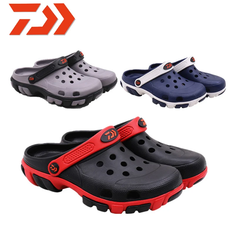 2023 Риболовна Обувки Плажни Сандали Градинска Обувки Градински Леки Новите Дишащи Чехли Мъжки Летни Меки Водни Обувки Изображение 0