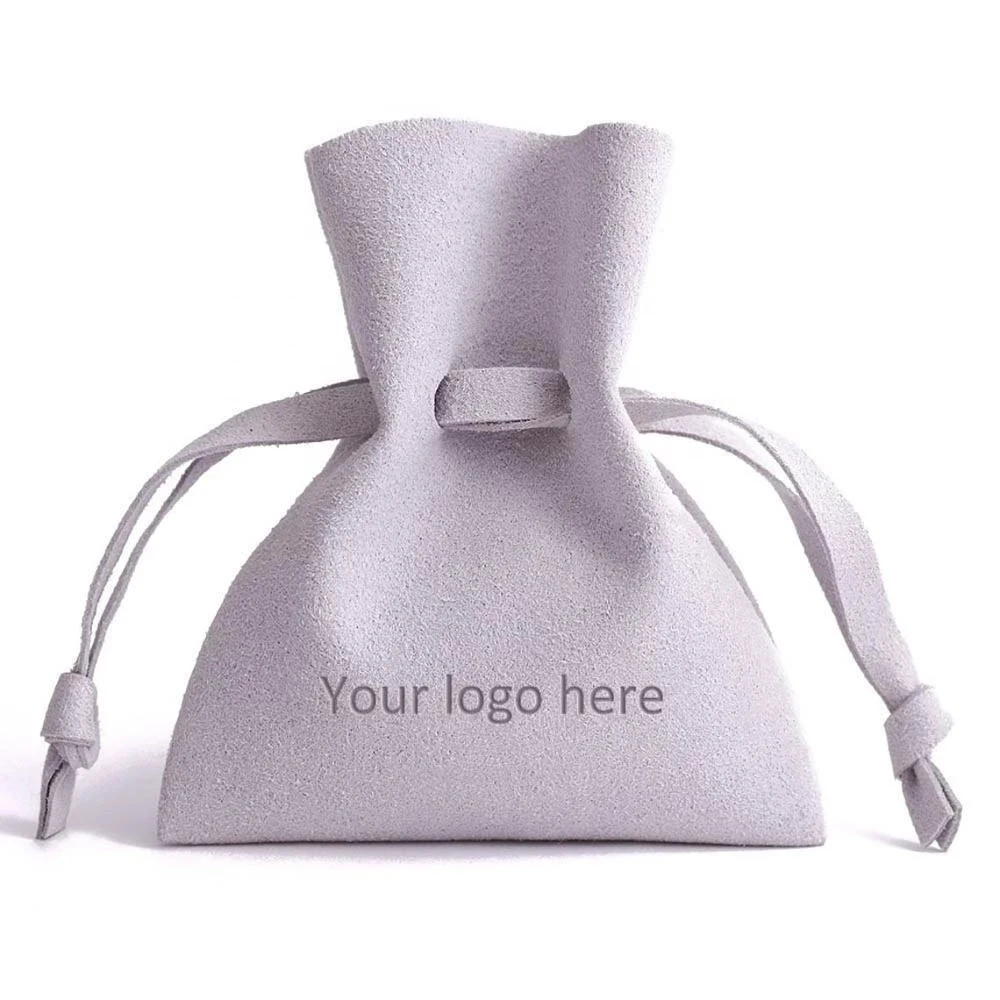 20pcs 200pcs Индивидуално със собствен логото на Торбички От Микрофибър Чанта За Опаковане на Бижута Надпис Персонализирани Чанти За Организатор на Бижута Изображение 4