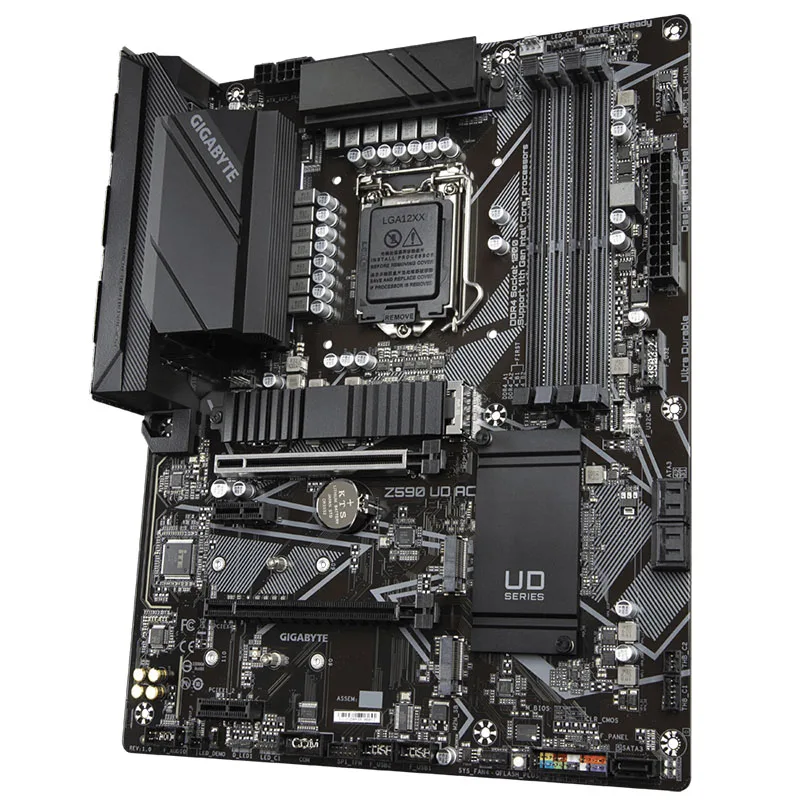 Gigabyte Z590 UD AC дънна Платка LGA 1200 Процесор 11/10 Основната 4DDR4 DIMM 128 GB дънна Платка Intel Z590 PCI-E 4.0 M. 2 SATAlll ATX НОВА Изображение 1