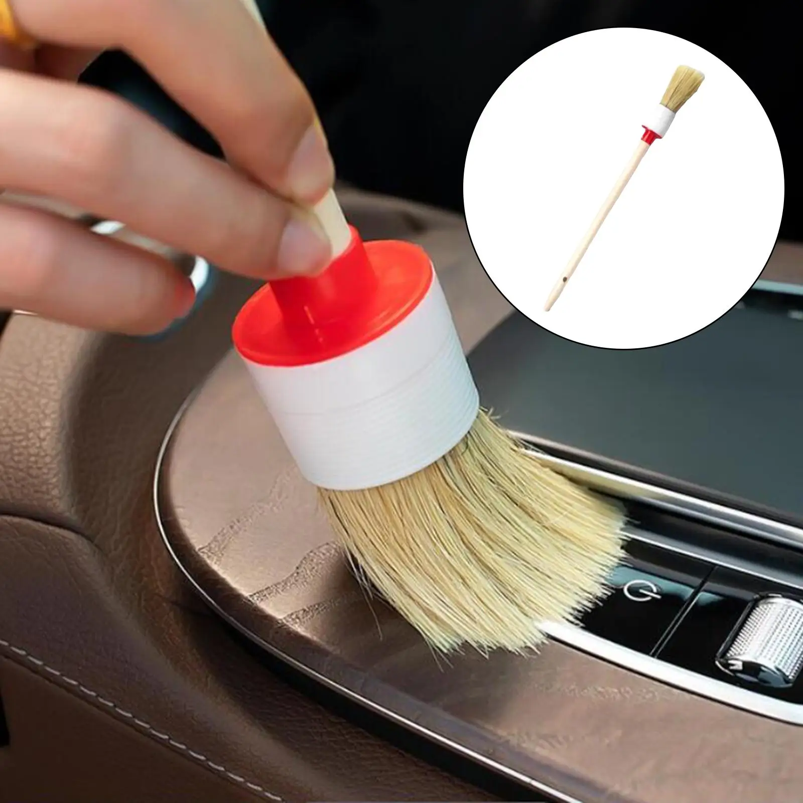 Автомобилни Четки за подробности Пластмасова Дръжка, Подходяща за Почистване на Вентилационни отвори Изображение 1