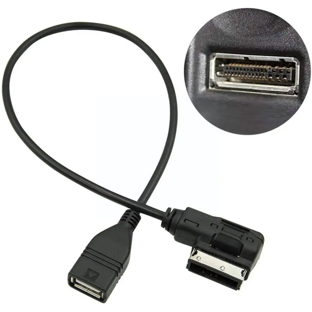 за Mercedes AMI USB Кабел AUX Мултимедиен Интерфейс I7T1 Изображение 4