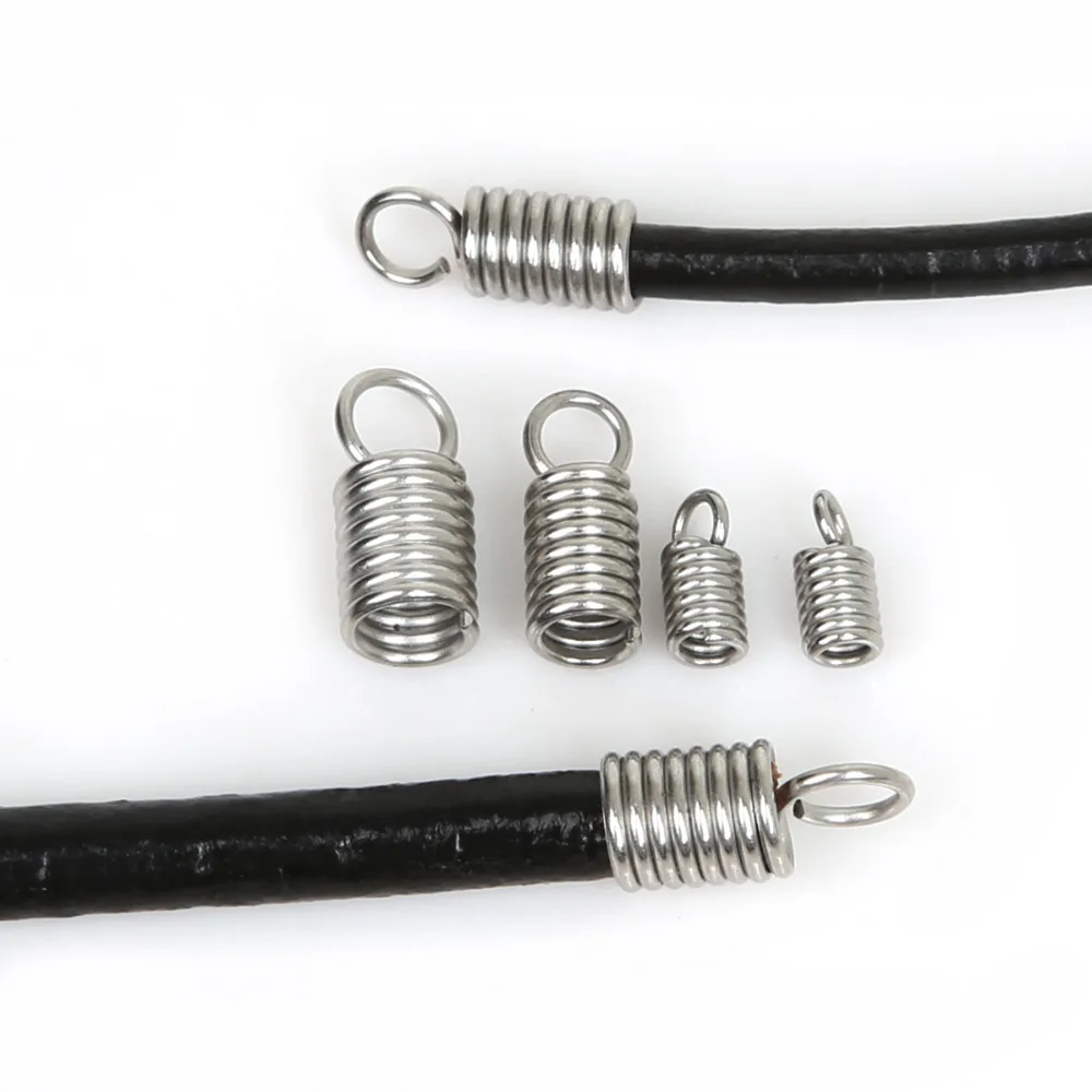 Нова Мода 50 бр./лот Запресоване край на кабел от неръждаема Стомана За производство на бижута със собствените си ръце (Подходящ 2 мм, 3 мм, 4 мм, Веревочная верига) Изображение 0