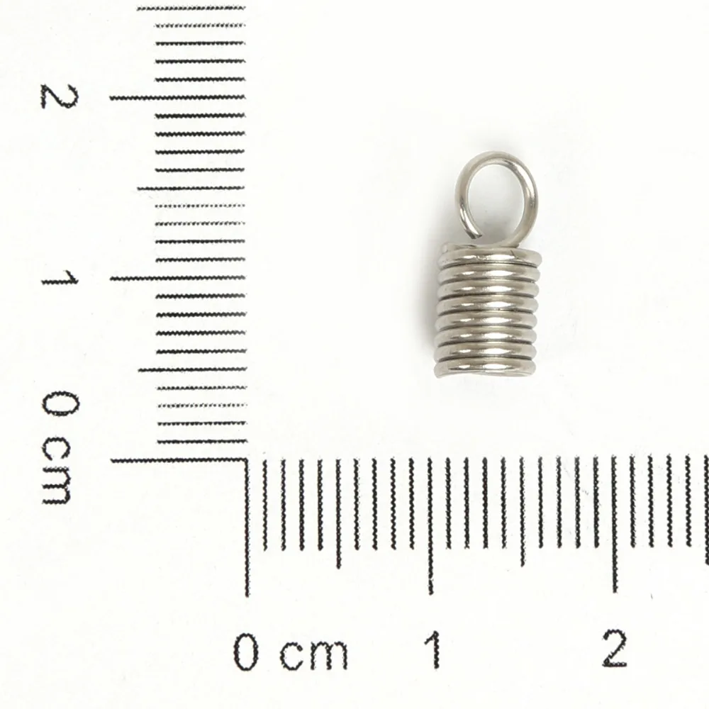Нова Мода 50 бр./лот Запресоване край на кабел от неръждаема Стомана За производство на бижута със собствените си ръце (Подходящ 2 мм, 3 мм, 4 мм, Веревочная верига) Изображение 5