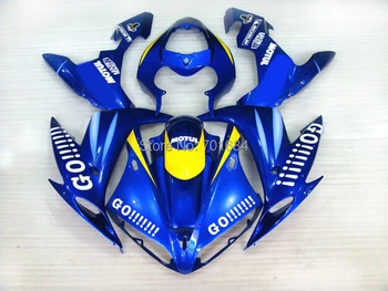 Модни синя форма за леене под налягане на обтекател на купето мотоциклет за 2004 2005 2006 YAMAHA YZF1000 R1 04 05 06 (6) [CK816]