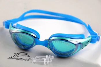 2 ЕЛЕМЕНТА Модни Очила за Плуване, Фарове за UV-Защита за Възрастни Мъже и Жени
