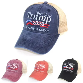 Шапка Тръмп 2020 Горещи Президентските Избори В САЩ Промытая Бродирани бейзболна шапка на Мъжки Дамски Солнцезащитная Шапка Годишна Заводска Разпродажба на Шапки шофьор на камион