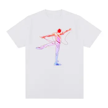 Фреди Меркюри Реколта тениска Кралицата на Британската Рок група Harajuku Памучен Мъжки t-shirt Нова Тениска Дамски Блузи