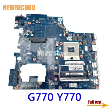NEWRECORD PIWG4 LA-6758P дънна Платка За лаптоп Lenovo Ideapad G770 Y770 Основна такса HM65 DDR3 HD графична основна такса пълен тест