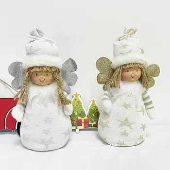 Коледни Украшения Във Формата На Ангел, Кукла-Ангел, За Украса На Коледната Трапеза, Иновативни Изделия Във Формата На Ангел За Коледа Домашен Интериор, Празнични Партита