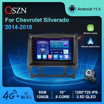 Android 11 За Chevrolet Silverado 2014-2018 ЧРЕЗ Vtrux Камион Автомобилното Радио Мултимедийна Навигация Стерео GPS Navi 8 + 128 г Carplay + Auto