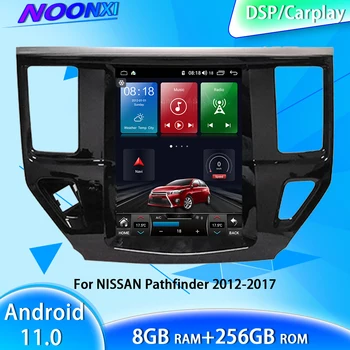 Android 11,0 8G + 256 GB За Nissan Pathfinder 2012-2017 5G Сензорен Екран Tesla Мултимедиен Плейър Bluetooth Радио Авто Carplay