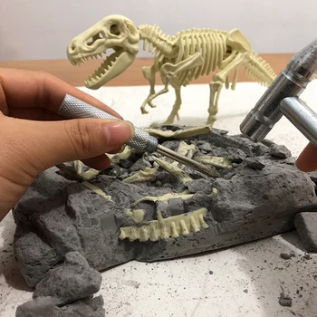 Направи си САМ моделиране на разкопките на археологическия ископаемый динозавър 