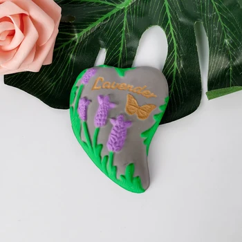 3D Изкуство Цвете на Лалета във Формата На Сърце Силиконови Форми за Торта с Шоколад и Восък Сапун Мухъл САМ Ароматерапия Декорация на дома Занаятчийски Инструменти