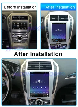 Автомобилни радио-видео плейъри Tesla Screen Bluetooth Приемник Автомобилен Мултимедиен Carplay GPS Навигация За Lincoln MKZ 2013-2020