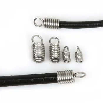 Нова Мода 50 бр./лот Запресоване край на кабел от неръждаема Стомана За производство на бижута със собствените си ръце (Подходящ 2 мм, 3 мм, 4 мм, Веревочная верига)