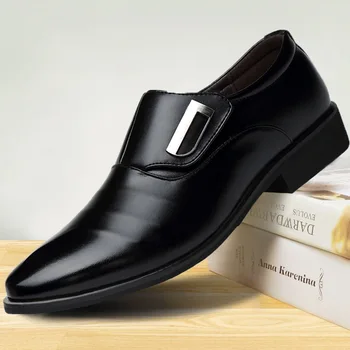 Мъжки модел обувки; Модерен мъжки официалната Обувки; бизнес сватбени обувки с остър пръсти; на Модела обувки; Мъжки Дизайнерски мъжки Обувки; Лоферы; големи размери