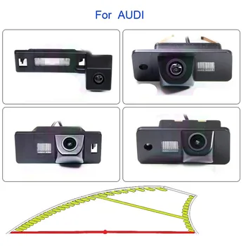 Динамично Следи Траекторията на Карта за Автомобилна Камера за Задно виждане За Audi A3 A4 A4L A5 A6 A6L A8L, A8 S3 S4 S5 S6 Q7 S8 RS3 RS4 RS6