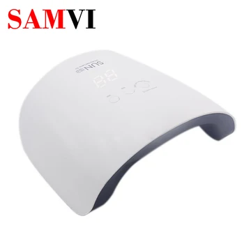 SAMVI SUN8SE 24 W UV Лампа Led Сушилня За Нокти Отверждающие Гелове За Нокти Led Дисплей USB 5 Бутон Таймер, Автоматичен Сензор за Маникюр Инструменти За Дизайн на Ноктите