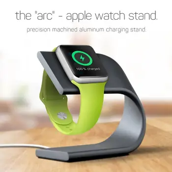 За Apple Watch 6/5/4 U Тип смарт часовници притежателя Метална Поставка Поставка Алуминиево Зарядно Устройство За Зареждане на iwatch 1 2 3 Поставка с Док-станция