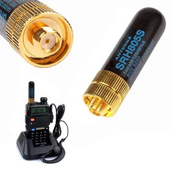 Мини SRH-805S 5 см SMA-F Женски Двухдиапазонная Антена за BAOFENG UV-5R BF-888S Радио SRH-805S Антена