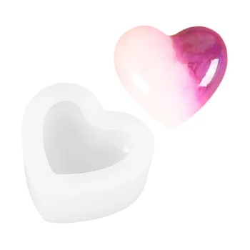 Форма на Любов Силикон Торта с Мус от Форма във форма на сърце Силиконова Форма Десерт Форма Инструменти за Украса на Торта за Свети Валентин