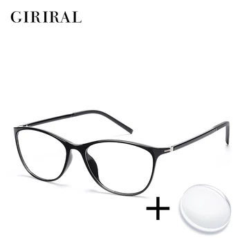 TR90 дамски слънчеви очила по рецепта ретро цветни прозрачни компютърни очила за четене оптично прозрачен поглед на очила за късогледство #YX0267