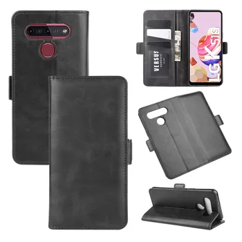 Калъф За LG K51S Кожен Портфейл флип-надолу Капачката Ретро чанта за Носене На Магнит За Телефон LG K41S Чанта за мобилен телефон