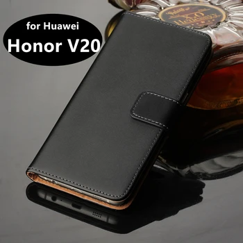 Премиум Кожен Калъф флип-надолу Капачката, за Huawei V20 Луксозен калъф-портфейл За Huawei Honor V20 View 20 кобур калъф за вашия телефон, GG