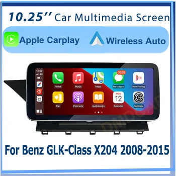 Авто Apple Безжичен Мултимедиен екран CarPlay 10,25-ИНЧОВ За Mercedes-Benz GLK Class X204 2008-2015