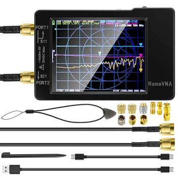 Вектор мрежов анализатор Nanovna-H Анализатор антени HF VHF UHF спектрален Анализатор с калибриране SMA