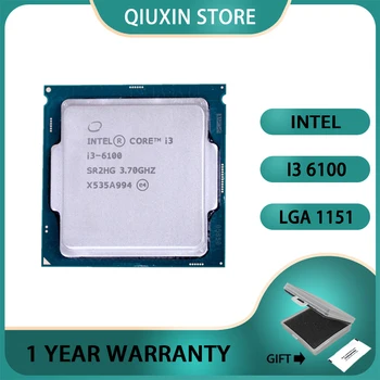 Процесор Intel Core i3 6100 Процесор SR2HG CPU 3,7 Ghz 3 М Кеш Двуядрен 51 W LGA1151