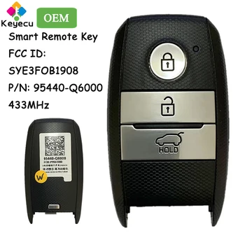 KEYECU OEM Smart Prox Дистанционно автомобилен ключ с 3 бутона 433 Mhz за Kia Seltos 2020 2021 2022 Fob FCC ID: SYE3FOB1908 PN: 95440-Q6000