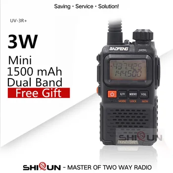 Радио Baofeng UV-3R Плюс Двустранно радио UV-3R + Мини UHF 136-174 Mhz и дециметровия обхват 400-470 Mhz дву-бандова Мини Преносими радиолюбители CB