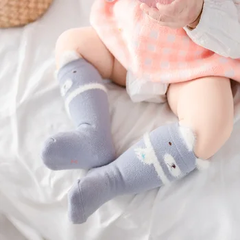1 @# Чорапи за деца, 1 чифт чорапи за малки момичета 1-3 години, памучни окото сладки чорапи за Новородени Момчета и Бебета, аксесоари за детски дрехи