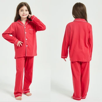 Нови детски Памучни пижами, Домашно облекло с дълги ръкави за момичета, Комплекти, Дрехи, пролетно-есенни пижамные комплекти за момичета, домашни костюми