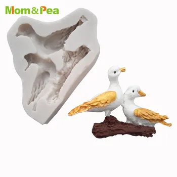 Мама и Грах MPA0744 Силиконовата Форма във Формата на Птица, Украса Торта, Скърпвам, Торта, 3D Форма, Хранителни Разнообразие