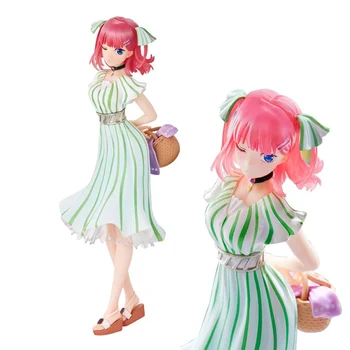 Нов Оригинален Японски Аниме Квинтесенцията на Quintuplets Фигура Накано Нино Мику Kawai Красиво Момиче Модел 18 см PVC Статична Играчка Кукла