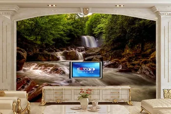 Голям стенопис papel de parede,Водопади, Реките на Западна Вирджиния, Природа, тапети,хол с диван телевизор на стената 3d тапети