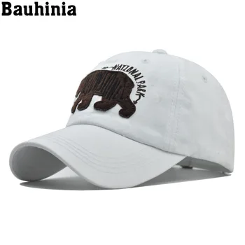 Bauhinia 2020 памучен бейзболна шапка на ретро улични шапки женски костни gorras извити приталенные измити реколта шапки за татко за мъже