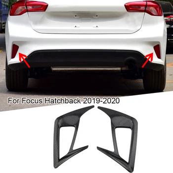2 елемента Задната Противотуманная Фаровете Рамка Лампи Накладки за Ford Focus Хечбек MK4 2019-2020