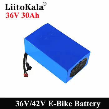 LiitoKala 36 В 20Ah 30Ah 25Ah 15Ah 18650 литиево-йонна Батерия Електрически Мотор Мотор Скутер с BMS