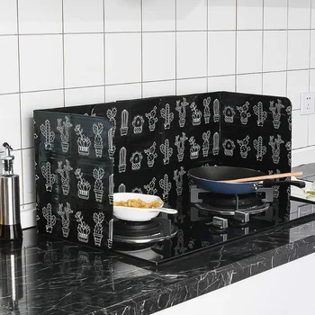 Скандинавска кухня алуминиева топлоизолация брызгозащищенная фолио маслена преграда дъска домакински кулинария брызгозащищенный маслен лист кактус файл