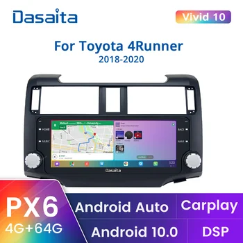 Dasaita Vivid За Toyota 4Runner 2010 2011 2012 2013 2014 2015 2017 2018 2019 Apple Carplay Android Авто Стерео музикален Плейър GPS